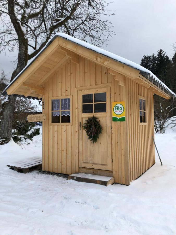 Ferienwohnung Biohof Auinger, Der Tiererlebnishof Aurach am Hongar Exterior foto